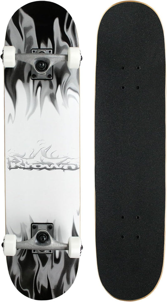 Rookie Complete Skateboard - Pro Style Quality - Maple 7-Ply Deck, Aluminum Trucks, Urethane Wheels, Precision Bearings - the Perfect Beginners First Board
